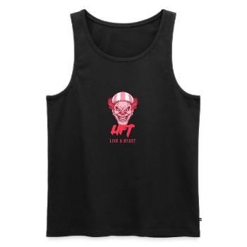 Heben Sie wie ein Tierclown - Männer Premium Bio Tank Top - Schwarz - Vorne - Michal (187cm)