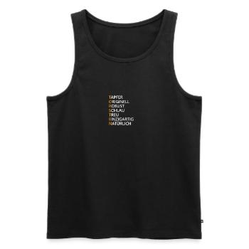 Torsten Name Geschenk - Männer Premium Bio Tank Top - Schwarz - Vorne - Michal (187cm)