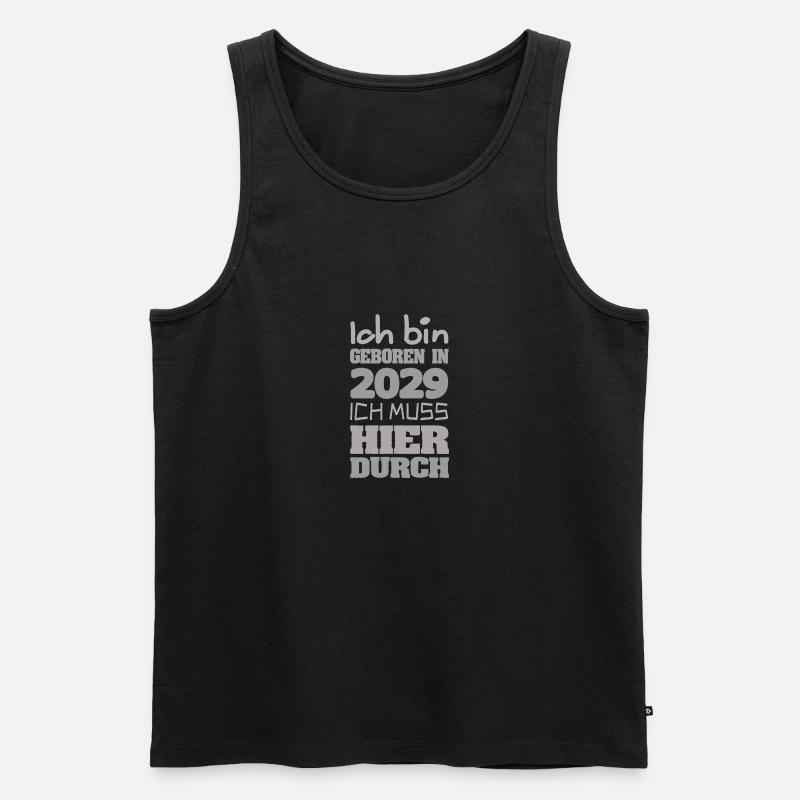2029 - Männer Premium Bio Tank Top - Schwarz