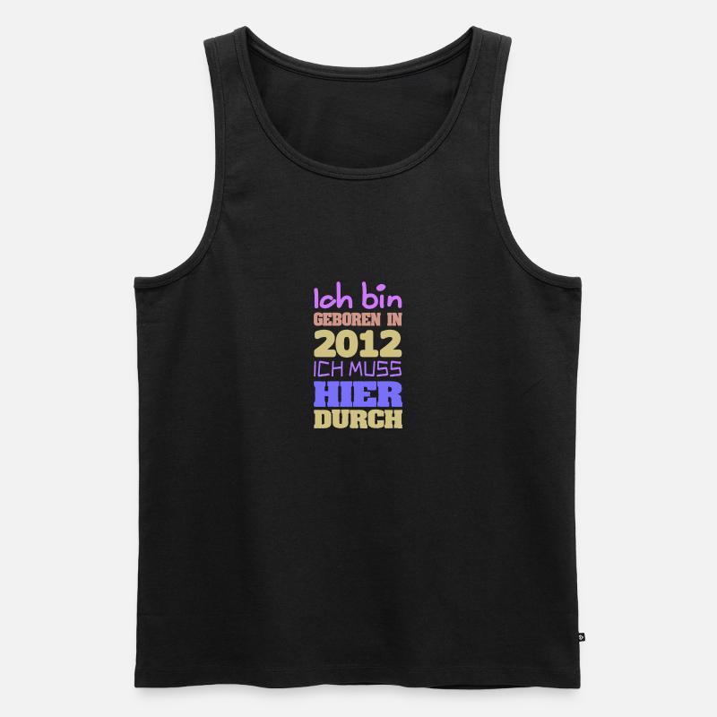 Bin 2012 - Männer Premium Bio Tank Top - Schwarz