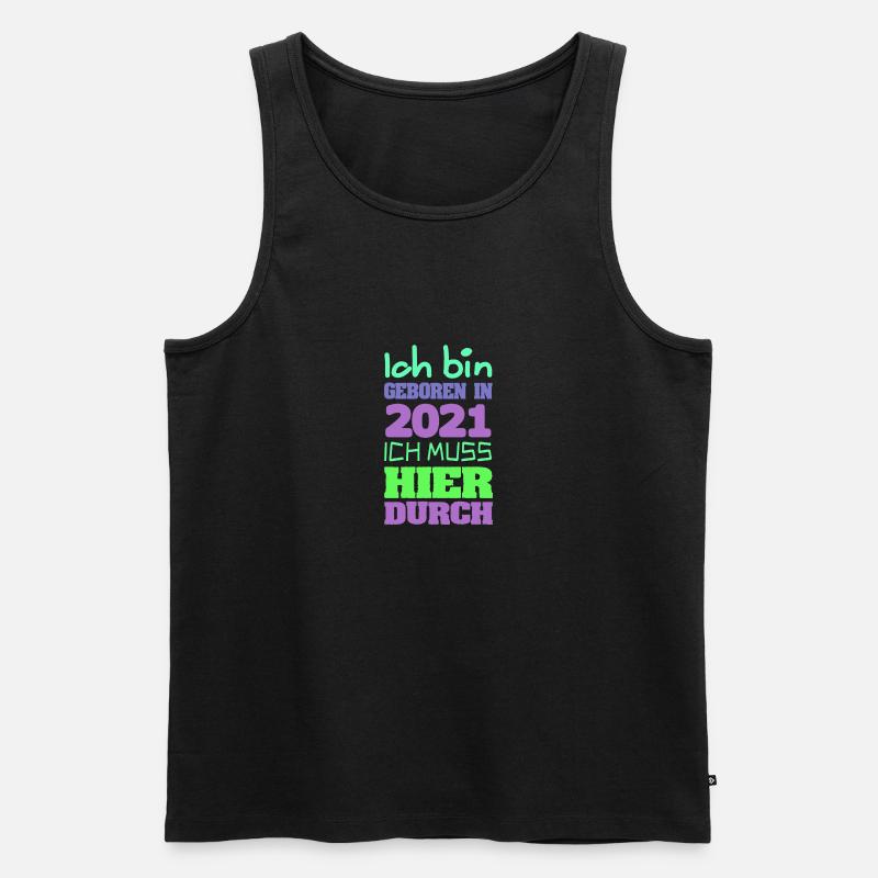 2021 - Männer Premium Bio Tank Top - Schwarz
