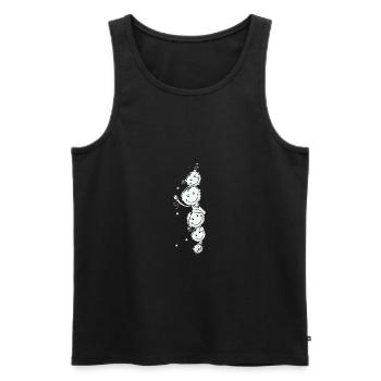 Famille - Débardeur bio Premium Homme - noir - Devant - Michal (187cm)