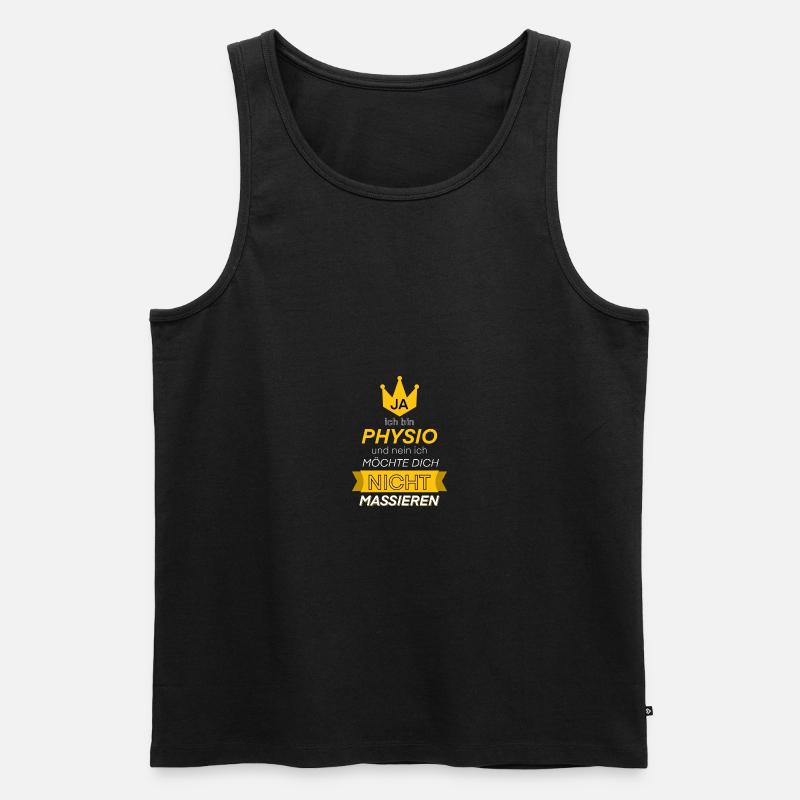 Physiotherapeut Physio Massage Geschenk - Männer Premium Bio Tank Top - Schwarz
