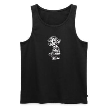 Gargoyle-Mädchen - Männer Premium Bio Tank Top - Schwarz - Vorne - AI Model Male 178 light (178cm)