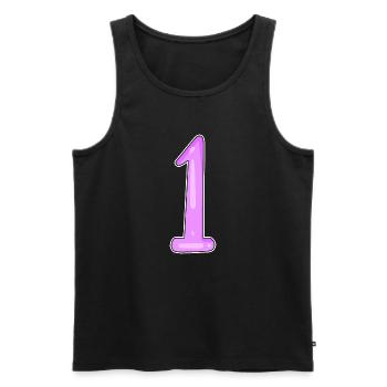 1 gewinner - Männer Premium Bio Tank Top - Schwarz - Vorne - AI Model Male 178 light (178cm)