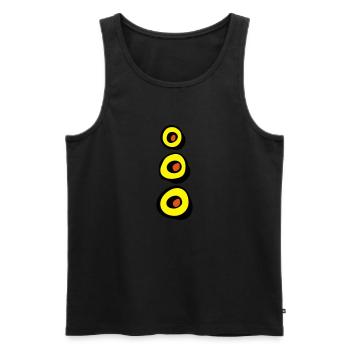 tentakel_g - Männer Premium Bio Tank Top - Schwarz - Vorne - AI Model Male 178 light (178cm)