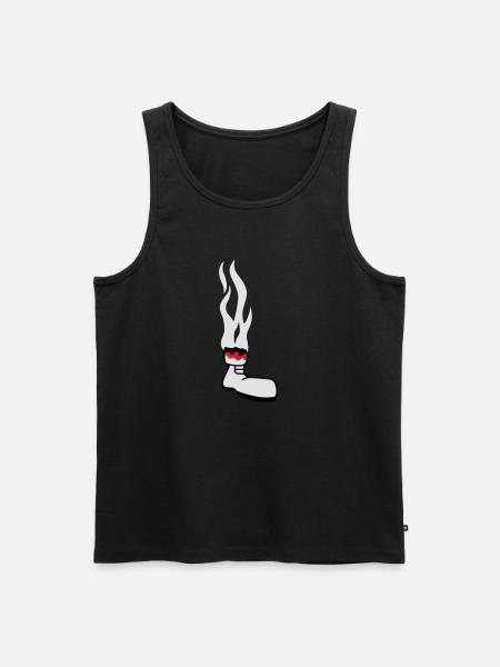 Burned Feet - Männer Premium Bio Tank Top - Schwarz