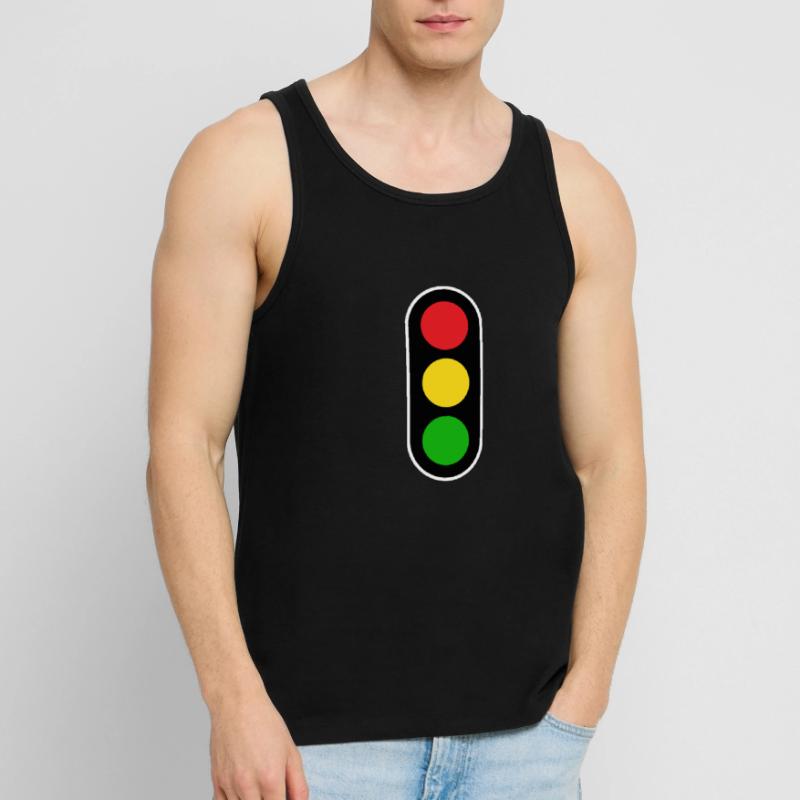 Traffic light driver's license driving school Men's Premium Organic Tank Top