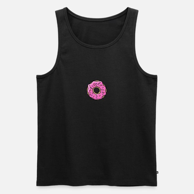 donut - Männer Premium Bio Tank Top - Schwarz