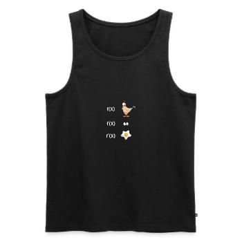 Math Derivation Chicken Student Teacher Gift - Men's Premium Organic Tank Top - black - Front - Michal (187cm)
