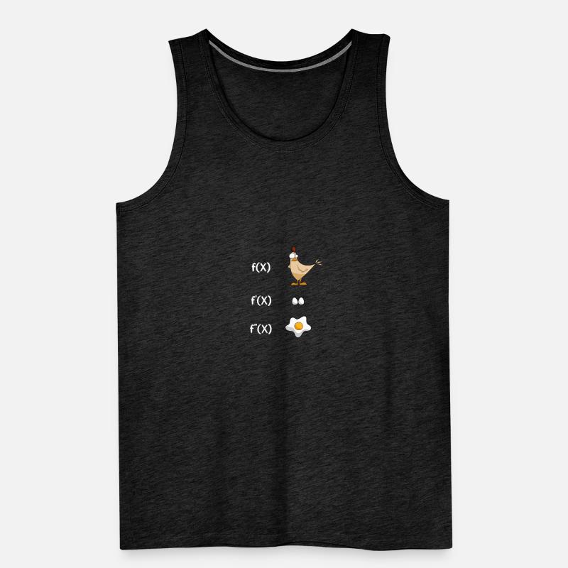 Math Derivation Chicken Student Teacher Gift Men's Premium Organic Tank Top