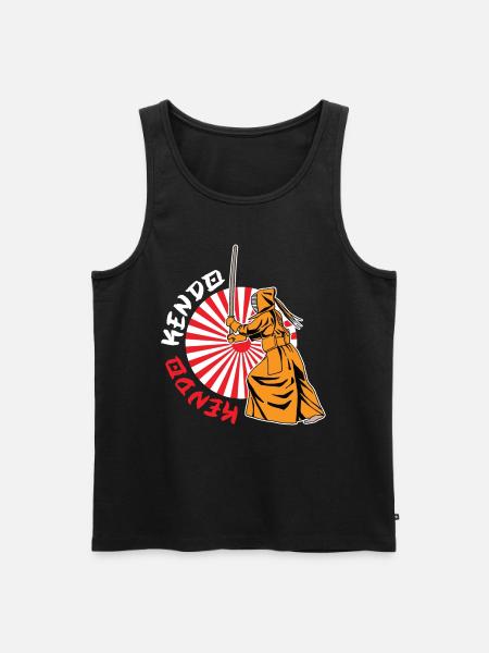 Kendo - Men's Premium Organic Tank Top - black