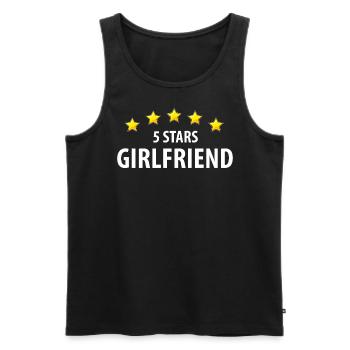 5 Stars Girlfriend - Männer Premium Bio Tank Top - Schwarz - Vorne - AI Model Male 178 light (178cm)