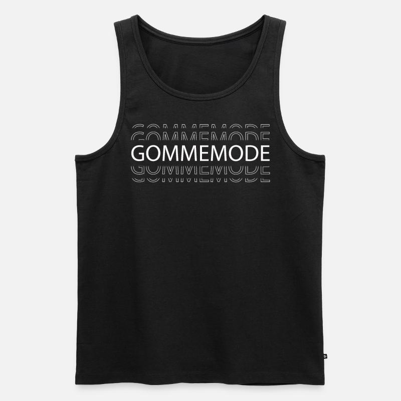 Gommemode - Jugendsprache - Männer Premium Bio Tank Top - Schwarz