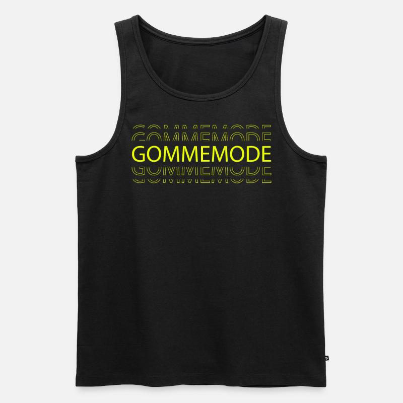 Gommemode - Jugendsprache - Männer Premium Bio Tank Top - Schwarz