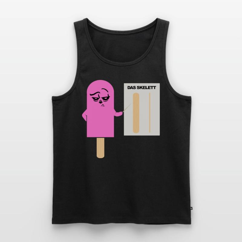 Das Skelett - Eis - Eis am Stil - Eis Anatomie Männer Premium Bio Tank Top