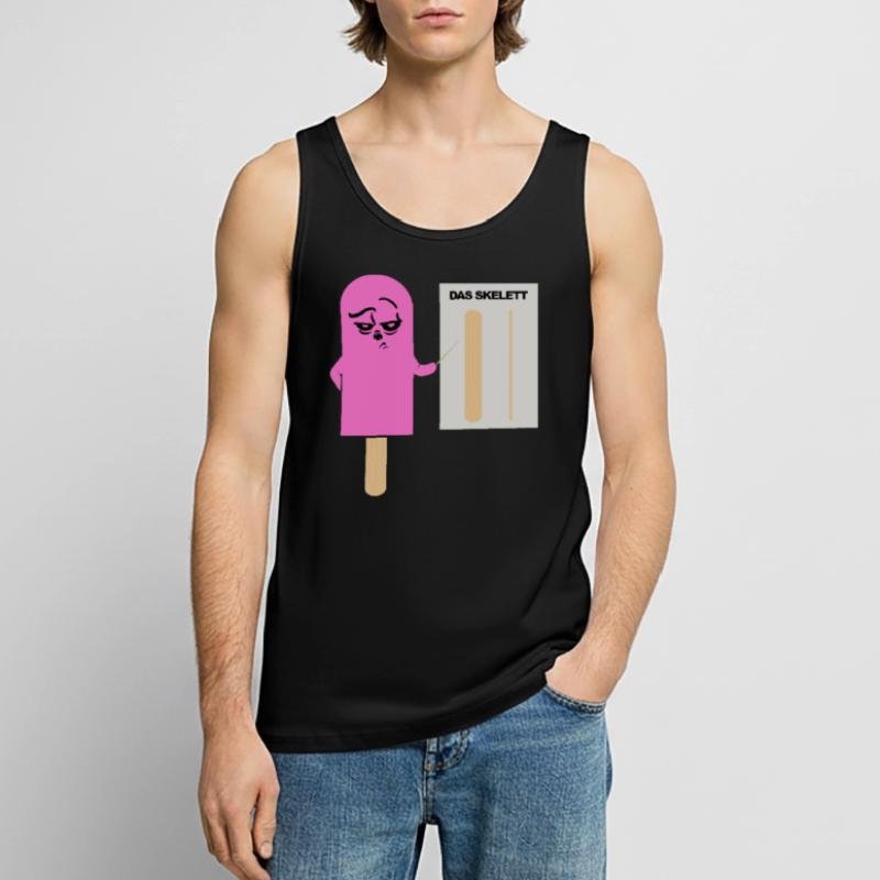 Das Skelett - Eis - Eis am Stil - Eis Anatomie Männer Premium Bio Tank Top