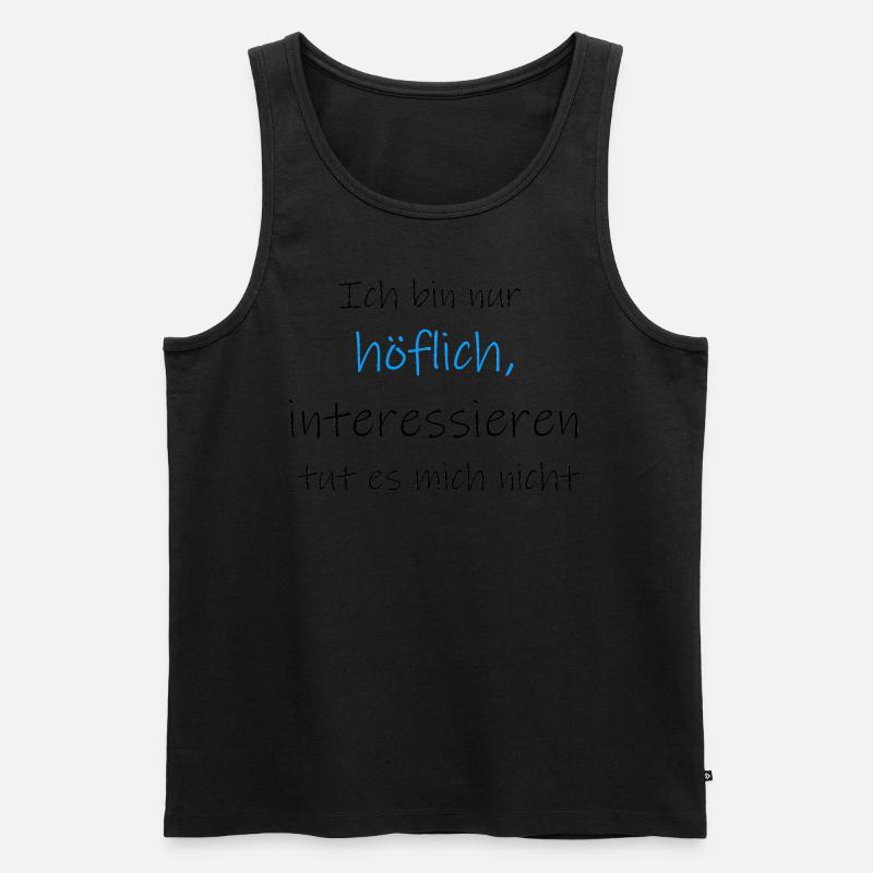 Höflich - Männer Premium Bio Tank Top - undefined