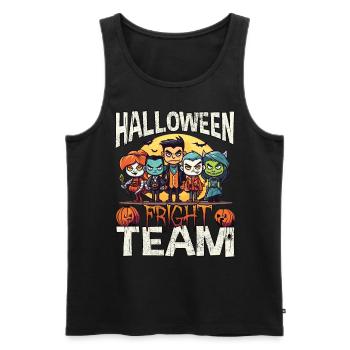 Drôle de costume de zombie joyeux d’Halloween pour les groupes - Débardeur bio Premium Homme - noir - Devant - Michal (187cm)