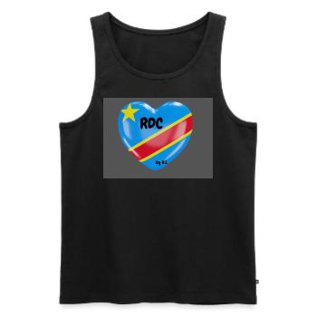 RDC - Männer Premium Bio Tank Top - Schwarz - Vorne - Michal (187cm)