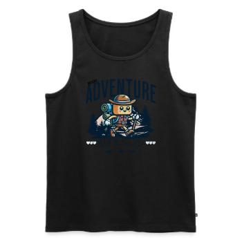 Micro Adventure-Love the Wild - Männer Premium Bio Tank Top - Schwarz - Vorne - Michal (187cm)