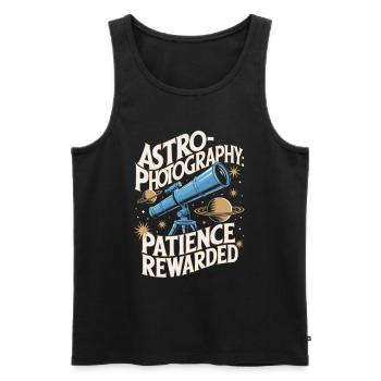 Astronomy Astrophotography Telescope - Men's Premium Organic Tank Top - black - Front - AI Model Male 178 light (178cm)
