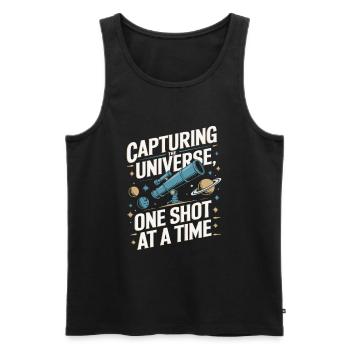Astronomy Astrophotography Telescope - Men's Premium Organic Tank Top - black - Front - AI Model Male 178 light (178cm)