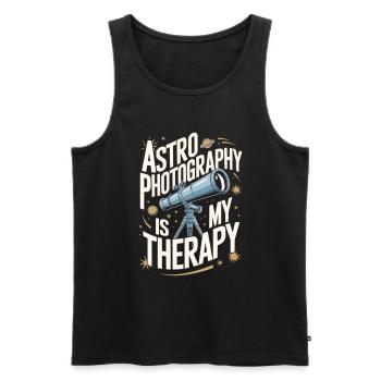 Astrophotography Telescope Astronomy - Men's Premium Organic Tank Top - black - Front - AI Model Male 178 light (178cm)