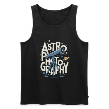 Astrophotography Telescope Astronomy - Men's Premium Organic Tank Top - black - Front - AI Model Male 178 light (178cm)