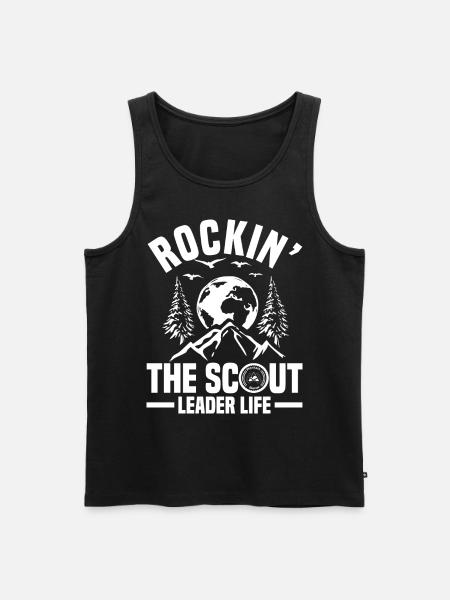 Pfadfinderleiter | Pfadfinder Scouting Geschenk - Männer Premium Bio Tank Top - Schwarz