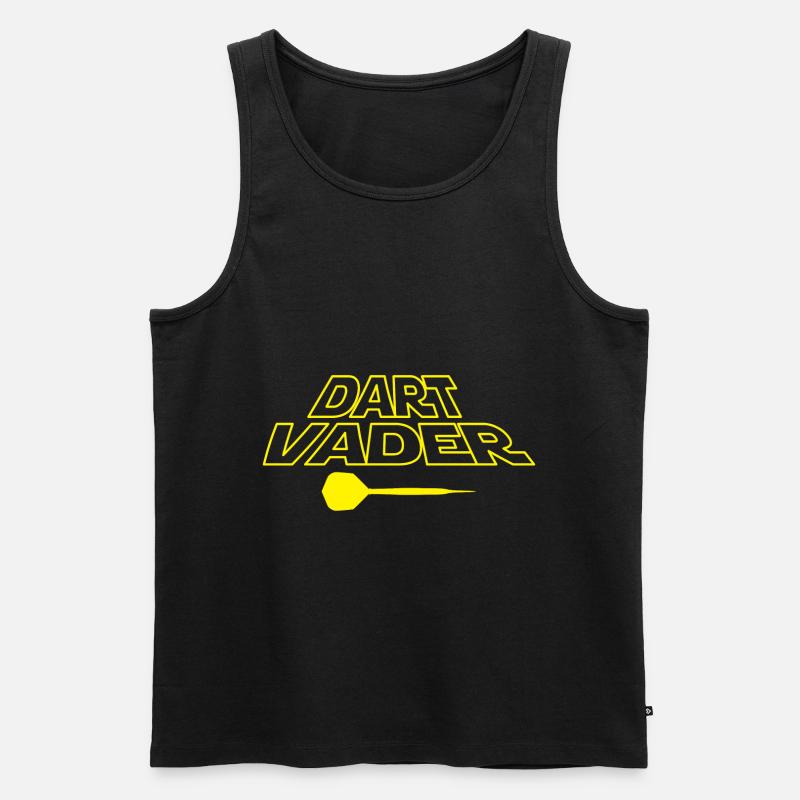 Dart - Männer Premium Bio Tank Top - Schwarz
