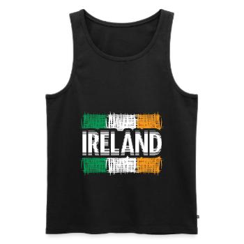 Irland Kobolde - Männer Premium Bio Tank Top - Schwarz - Vorne - AI Model Male 178 light (178cm)