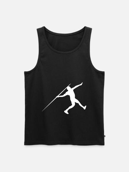 Speerwurf - Männer Premium Bio Tank Top - Schwarz