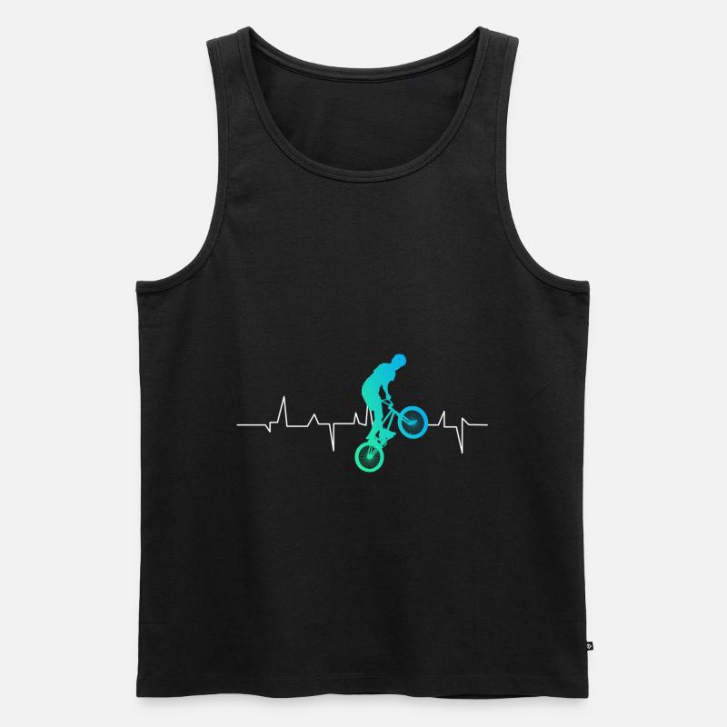 Bmx - Männer Premium Bio Tank Top - Schwarz