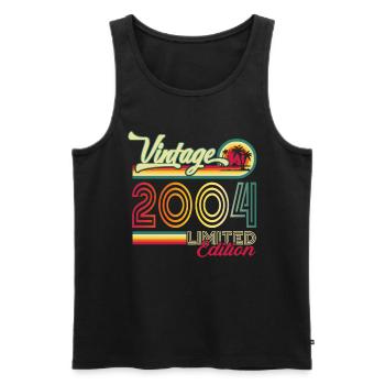 Original vintage 2004 18th birthday gift - Men's Premium Organic Tank Top - black - Front - Michal (187cm)
