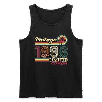 Original vintage 1996 26th birthday gift - Men's Premium Organic Tank Top - black - Front - Michal (187cm)