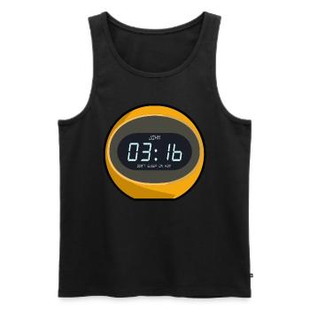The Good News of Jesus Christ - Men's Premium Organic Tank Top - black - Front - AI Model Male 178 light (178cm)