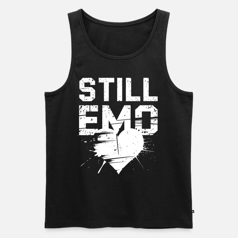 Still Emo! Emo Goth Alternative - Men's Premium Organic Tank Top - black