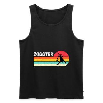 Freestyle Roller - Männer Premium Bio Tank Top - Schwarz - Vorne - Michal (187cm)
