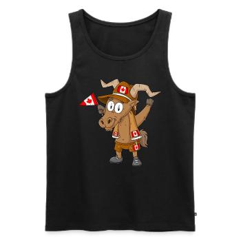 Capricorn Fan Canada - Débardeur bio Premium Homme - noir - Devant - Michal (187cm)