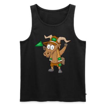 Saudi Arabia Capricorn Fan - Men's Premium Organic Tank Top - black - Front - Michal (187cm)