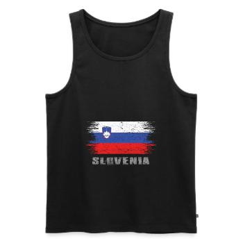 Slowenien - Männer Premium Bio Tank Top - Schwarz - Vorne - Michal (187cm)