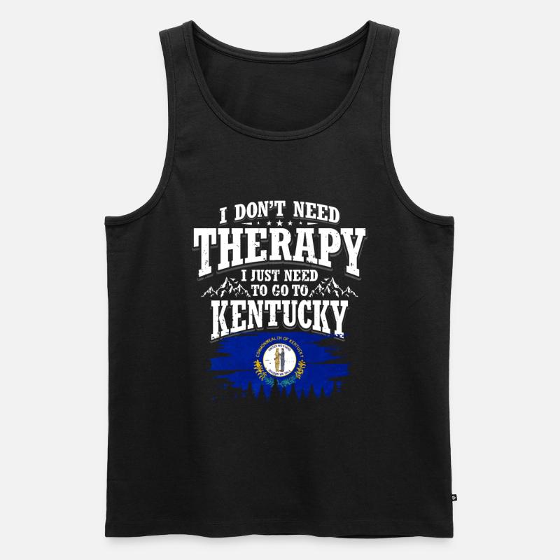 Kentucky - Männer Premium Bio Tank Top - Schwarz