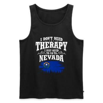 Nevada - Men's Premium Organic Tank Top - black - Front - AI Model Male 178 light (178cm)