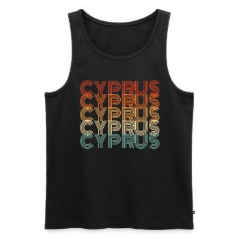 Zypern - Männer Premium Bio Tank Top - Schwarz - Vorne - Michal (187cm)