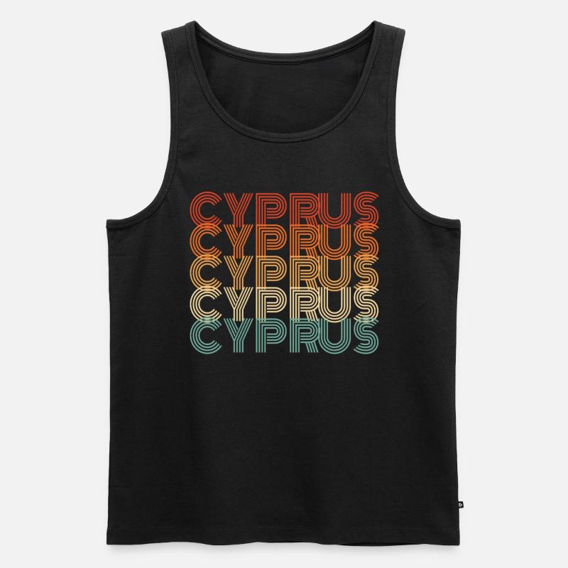 Zypern - Männer Premium Bio Tank Top - Schwarz