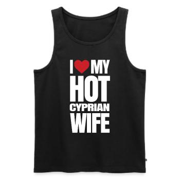 Zypern - Männer Premium Bio Tank Top - Schwarz - Vorne - Michal (187cm)