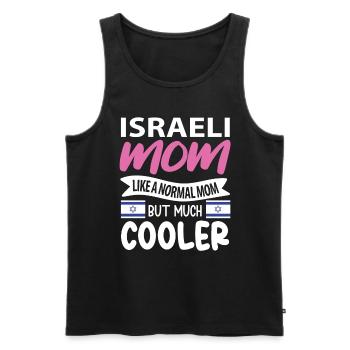 Israel - Men's Premium Organic Tank Top - black - Front - AI Model Male 178 light (178cm)