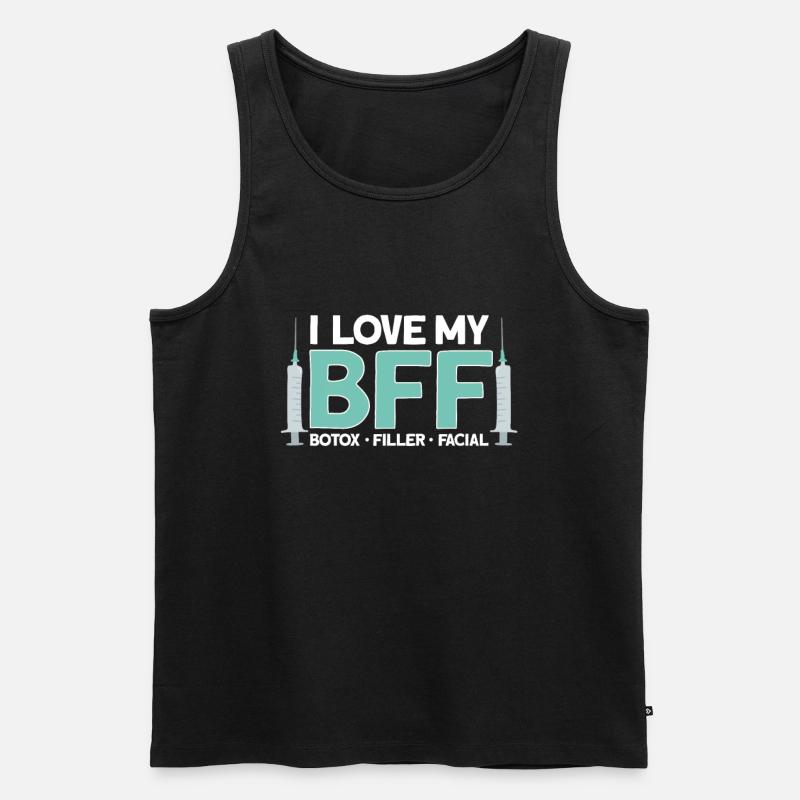Botox - Männer Premium Bio Tank Top - Schwarz