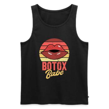 Botox - Männer Premium Bio Tank Top - Schwarz - Vorne - AI Model Male 178 light (178cm)
